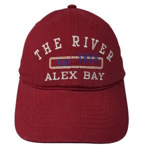 Jacobson Men's Strapback Hat Embroidered Alex Bay The River Logo